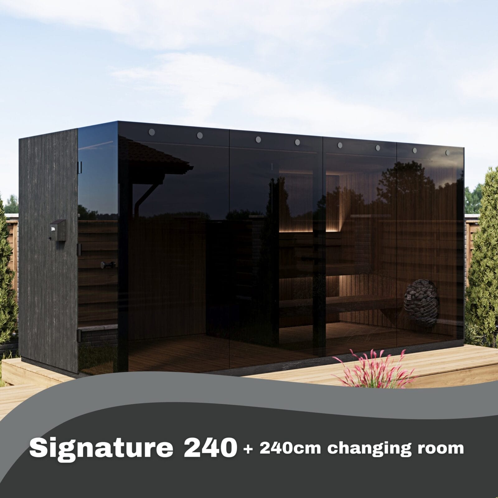 EIRA Signature Changing Room/ Sitting Room Extension. Upgrade your sauna experience.