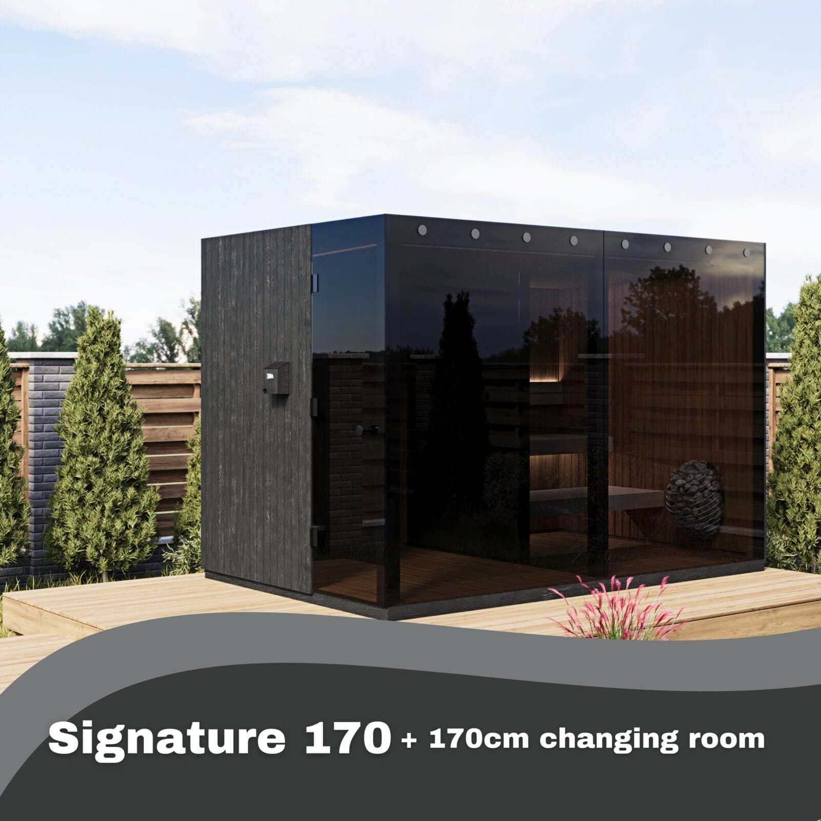 EIRA Signature Changing Room/ Sitting Room Extension. Upgrade your sauna experience.