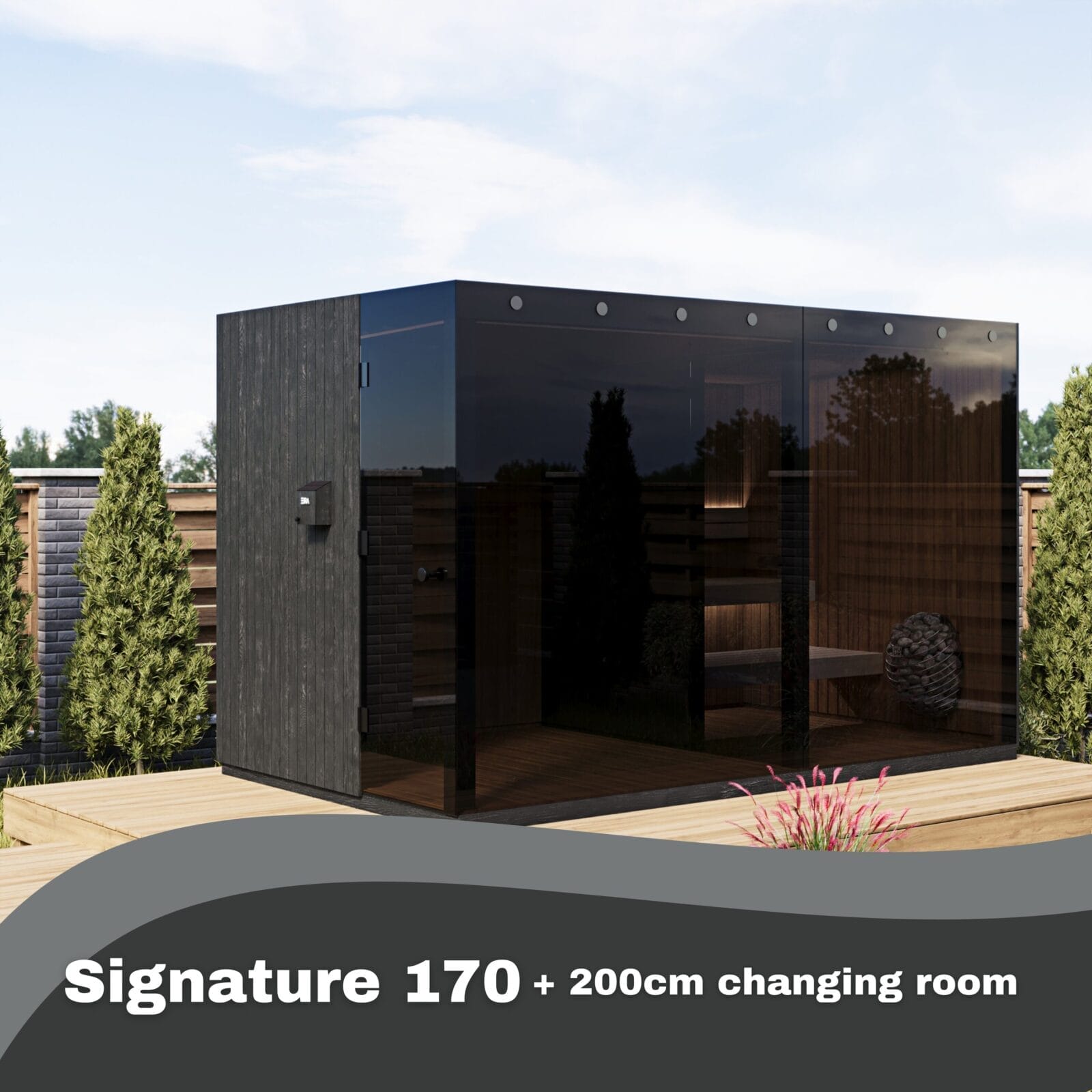 EIRA Signature Changing Room/ Sitting Room Extension. Upgrade your sauna experience.