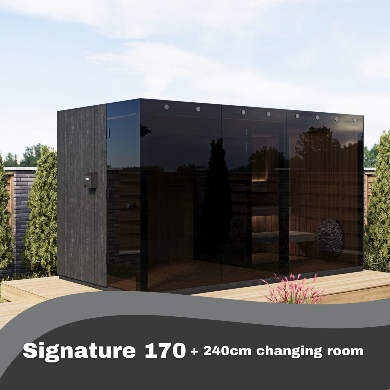 EIRA Signature Changing Room/ Sitting Room Extension. Upgrade your sauna experience.