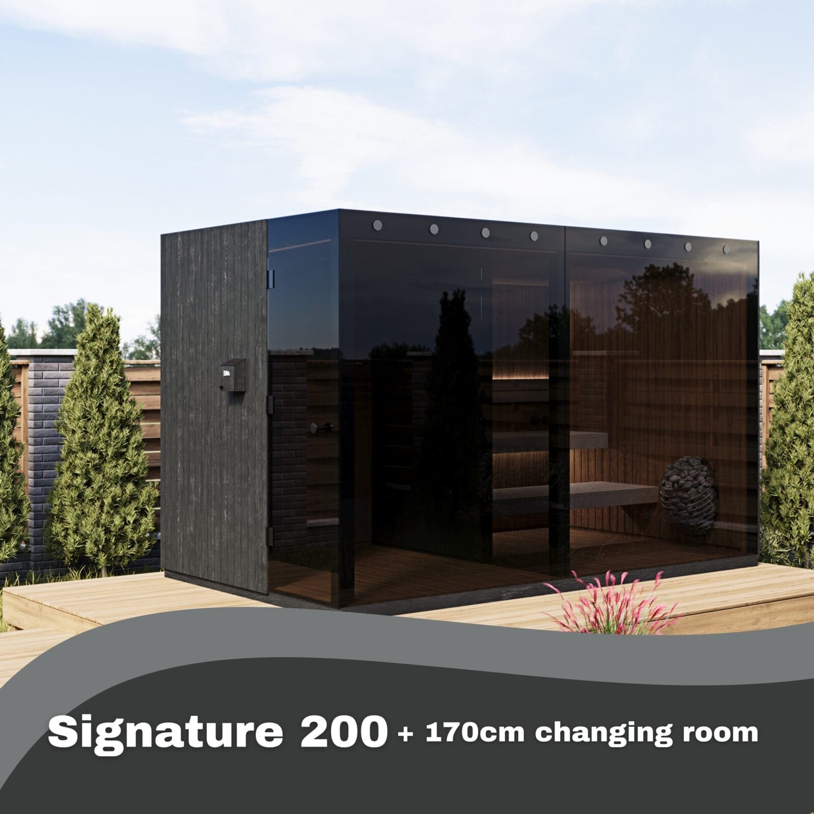 EIRA Signature Changing Room/ Sitting Room Extension. Upgrade your sauna experience.