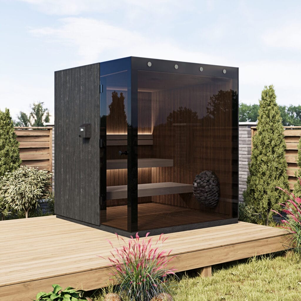 EIRA Signature 200 sauna. Outdoor cube sauna for sale.